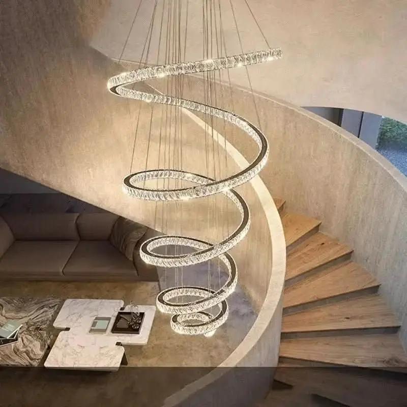 Moderner runder Kristall-Kronleuchter für das Esszimmer – Mein Shop