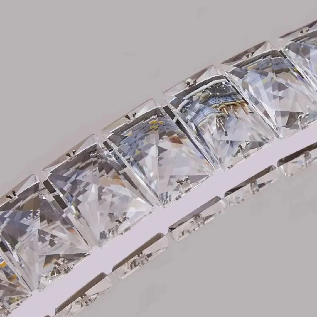 Lustre Circular Cristal Moderno Pendente Para Sala De Jantar - Minha loja