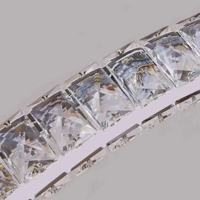 Lustre Circular Cristal Moderno Pendente Para Sala De Jantar - Minha loja