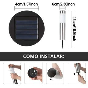 Luz Solar Para Jardim A Prova De Água - Minha loja