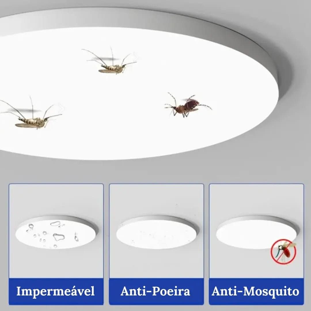 Plafon LED Redondo Sobrepor e Embutir Orion - Iluminação Moderna e Eficiente - Minha loja