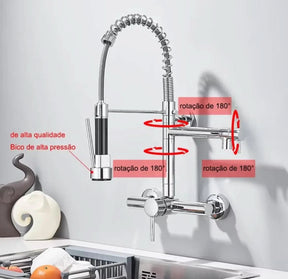 Torneira para Cozinha Misturador Modelo Pull Out - Praticidade e Estilo para Sua Cozinha - Minha loja