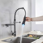 Torneira para Cozinha Gourmet Monocomando com LED Safira - Elegância e Tecnologia para Sua Cozinha - Minha loja