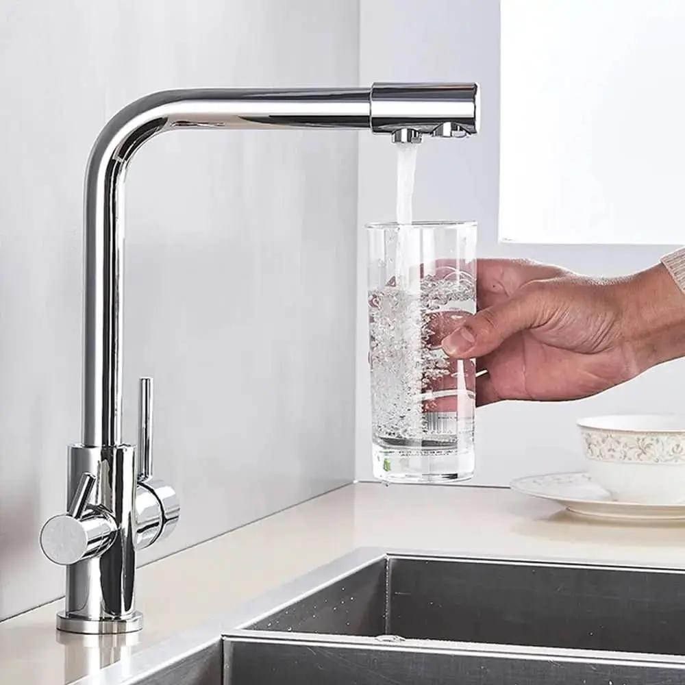 Gourmet-Küchenarmatur mit Filter, drehbares Modell mit doppelter Steuerung – Mein Shop