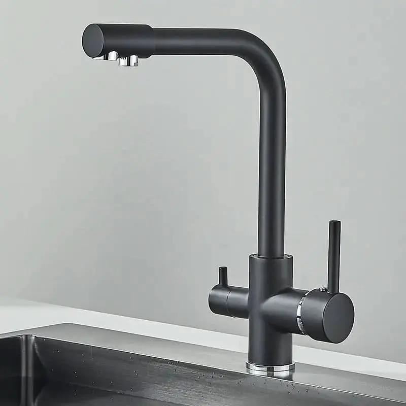 Gourmet-Küchenarmatur mit Filter, drehbares Modell mit doppelter Steuerung – Mein Shop