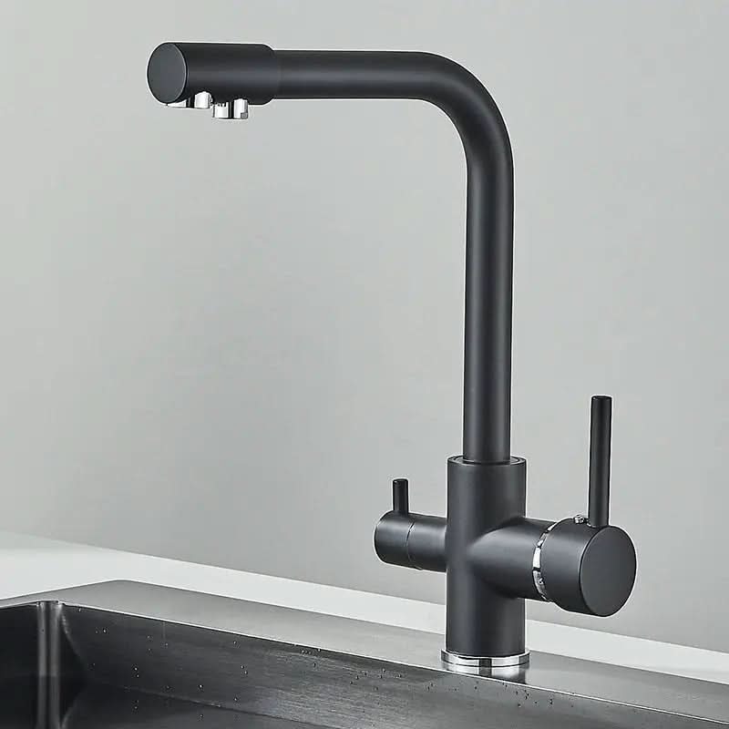 Torneira Gourmet Para Cozinha Com Filtro Modelo Duplo Comando Modelo Giratória - Minha loja