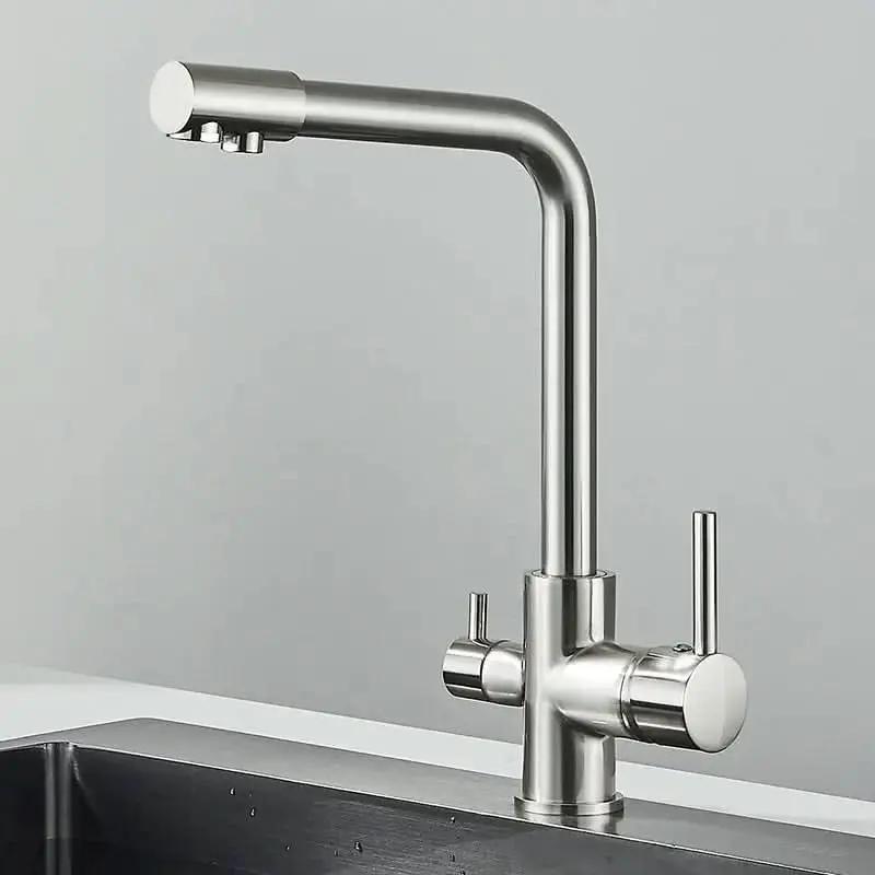 Gourmet-Küchenarmatur mit Filter, drehbares Modell mit doppelter Steuerung – Mein Shop