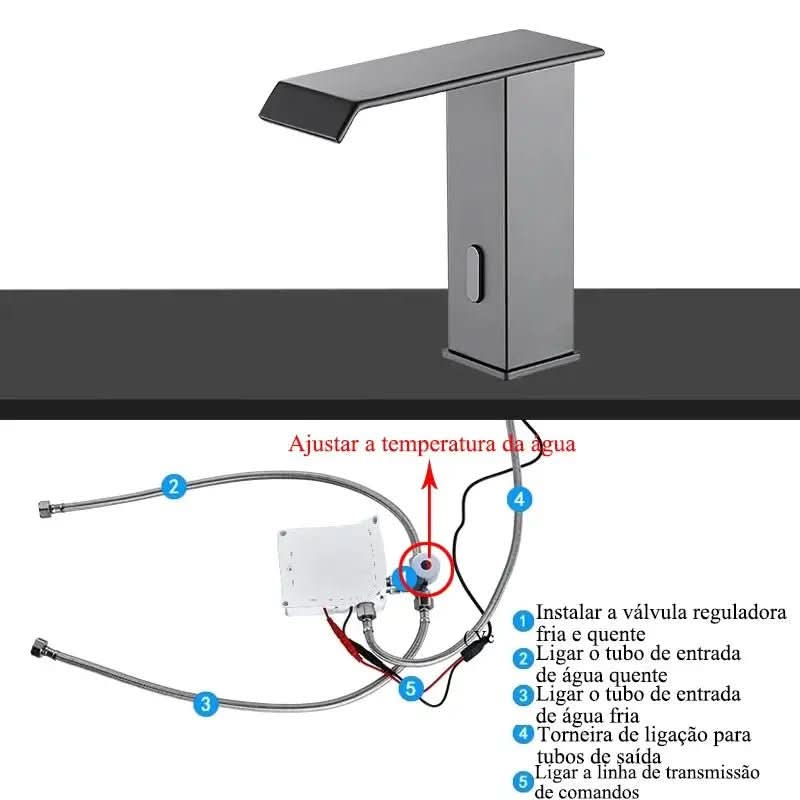 Torneira Elétrica Para Banheiro Com Sensor Touch Modelo Arion - Minha loja
