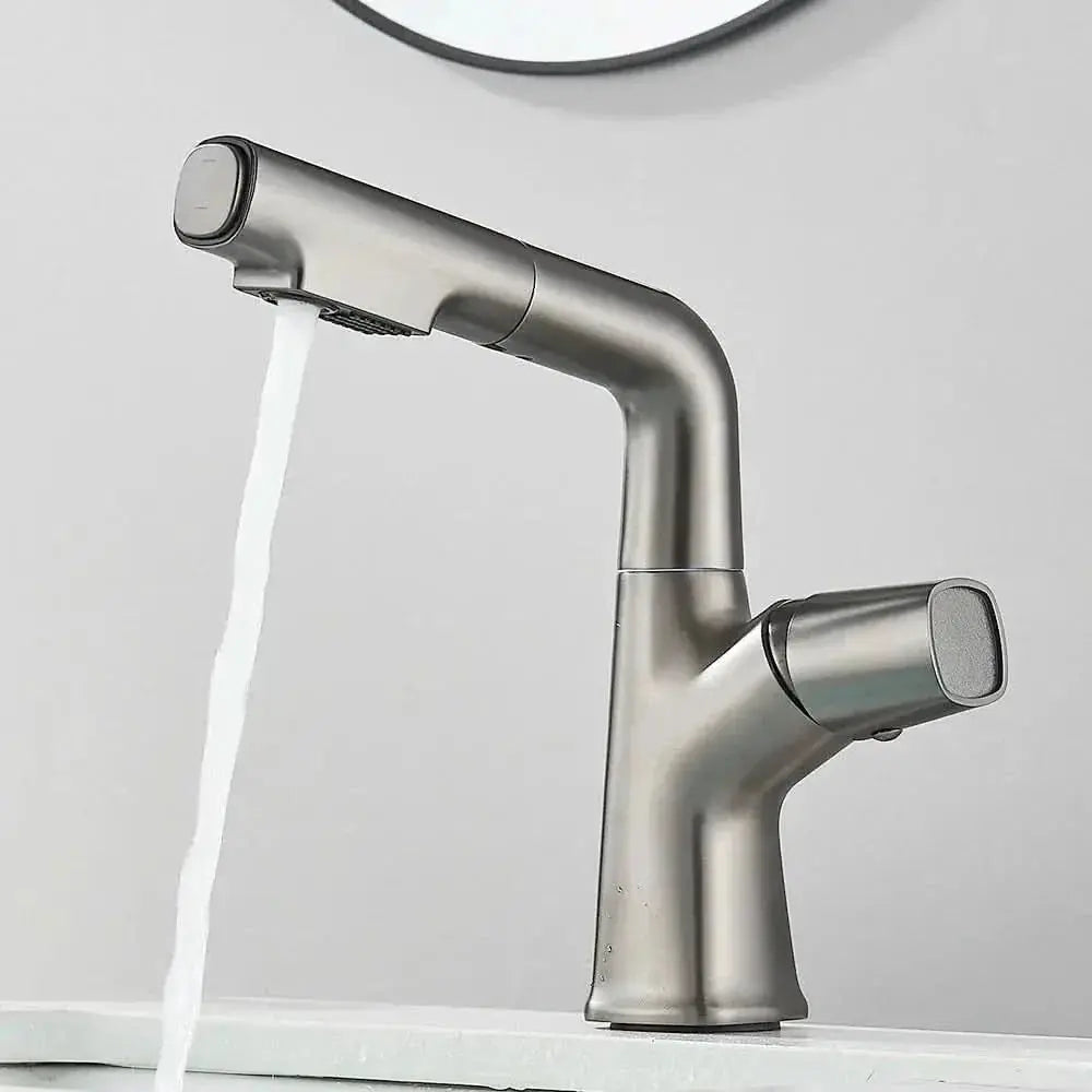 Angel Gourmet Ausziehbarer Einhebel-Badezimmerhahn – Mein Shop