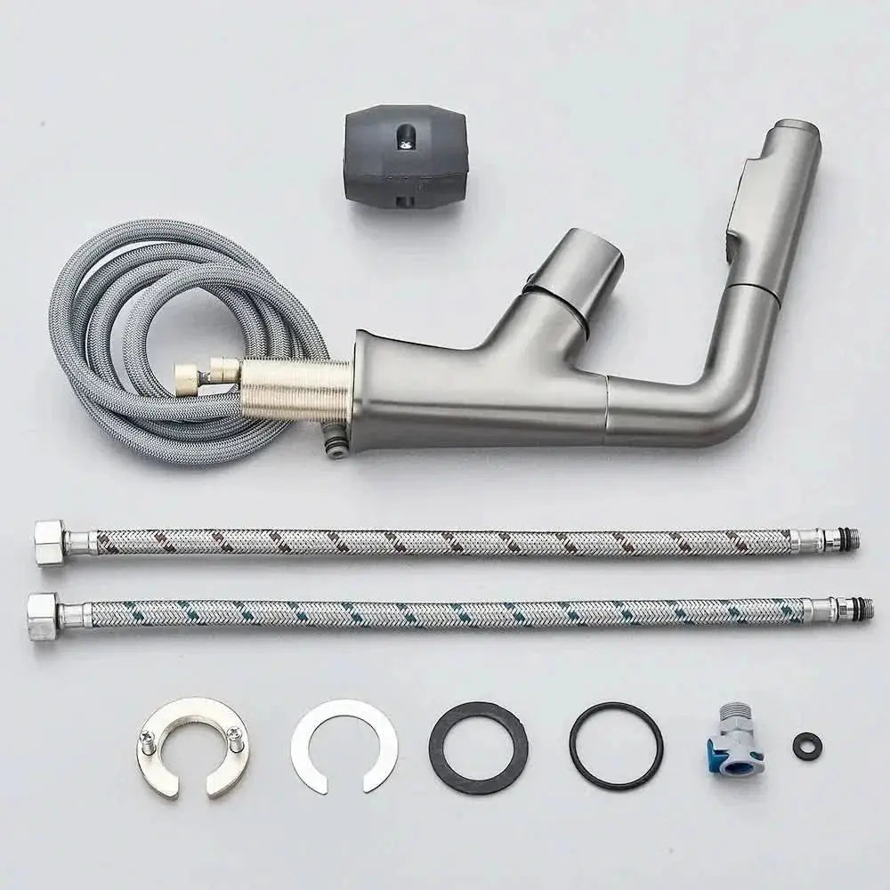 Angel Gourmet Ausziehbarer Einhebel-Badezimmerhahn – Mein Shop