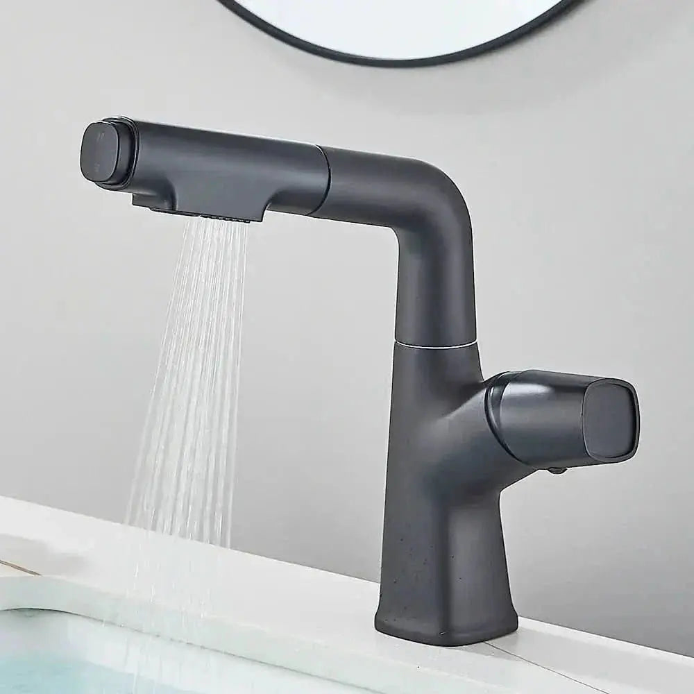 Angel Gourmet Ausziehbarer Einhebel-Badezimmerhahn – Mein Shop