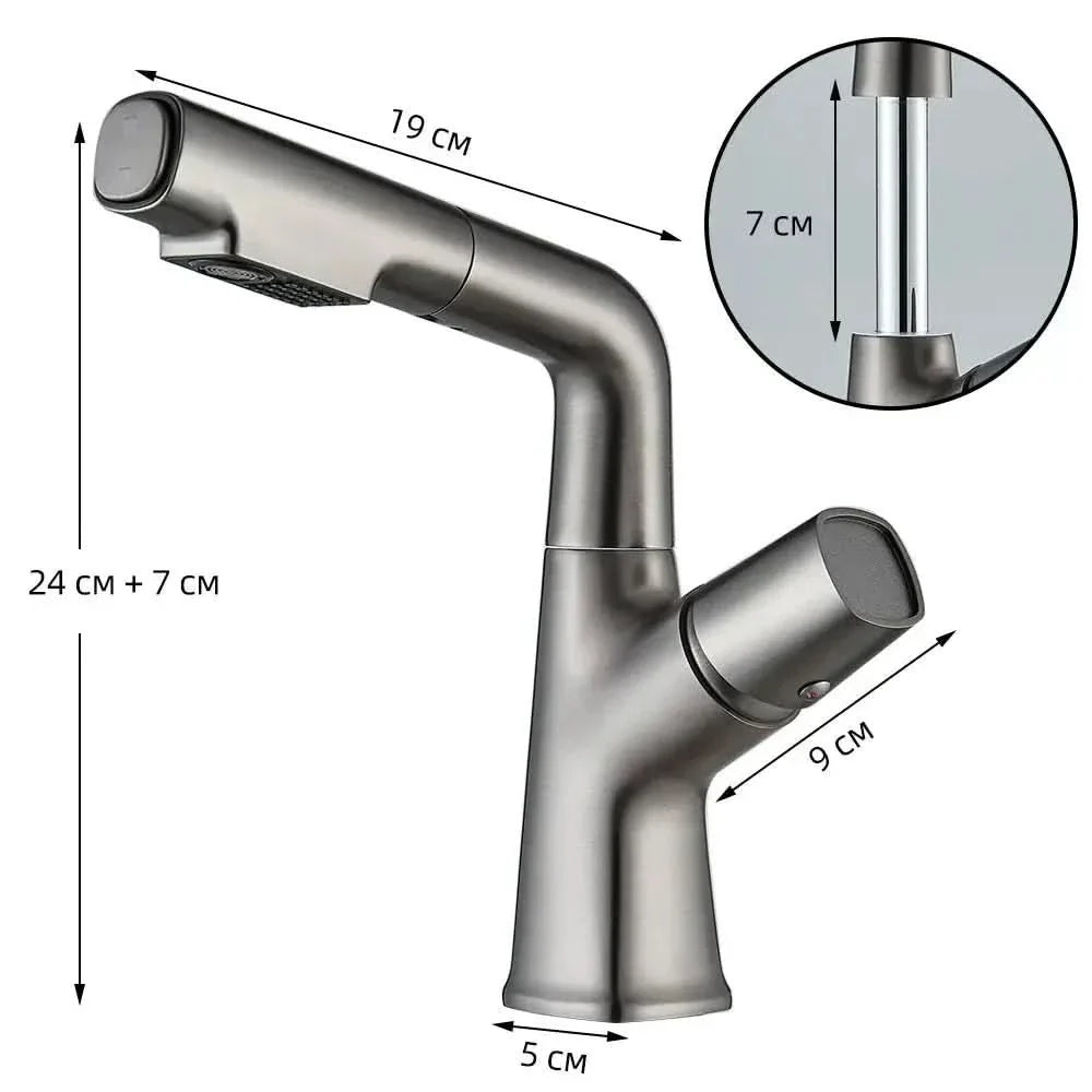 Torneira Gourmet Monocomando Para Banheiro Extensível Angel - Minha loja