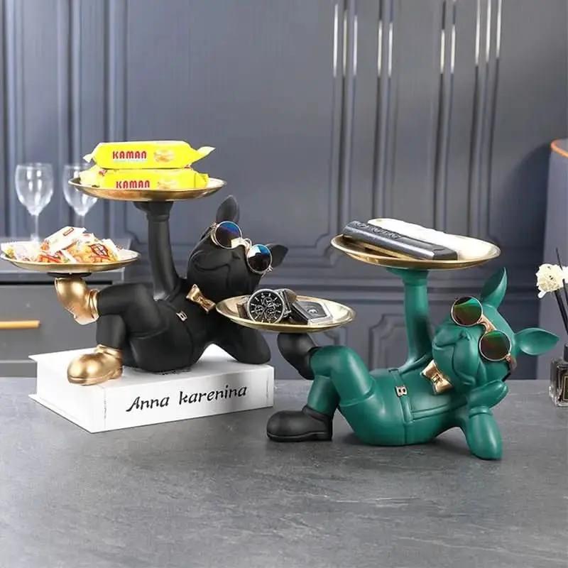 BullDog Deko-Butler mit Doppeltablett – Stil und Funktionalität – Mein Shop