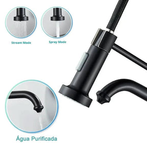Torneira Para Cozinha Gourmet Monocomando Com Filtro Neptunus - Minha loja