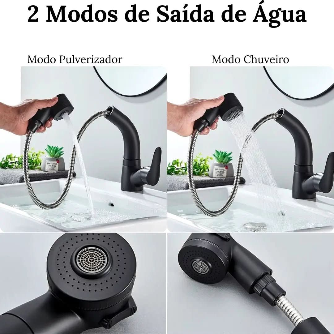Torneira Para Banheiro Gourmet Extensível Zenith - Minha loja