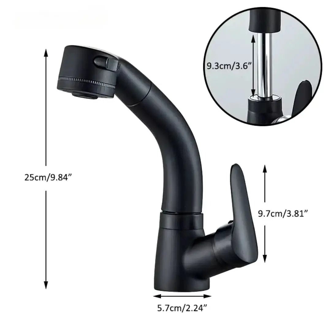 Ausziehbarer Gourmet-Badezimmerhahn von Zenith – Mein Shop