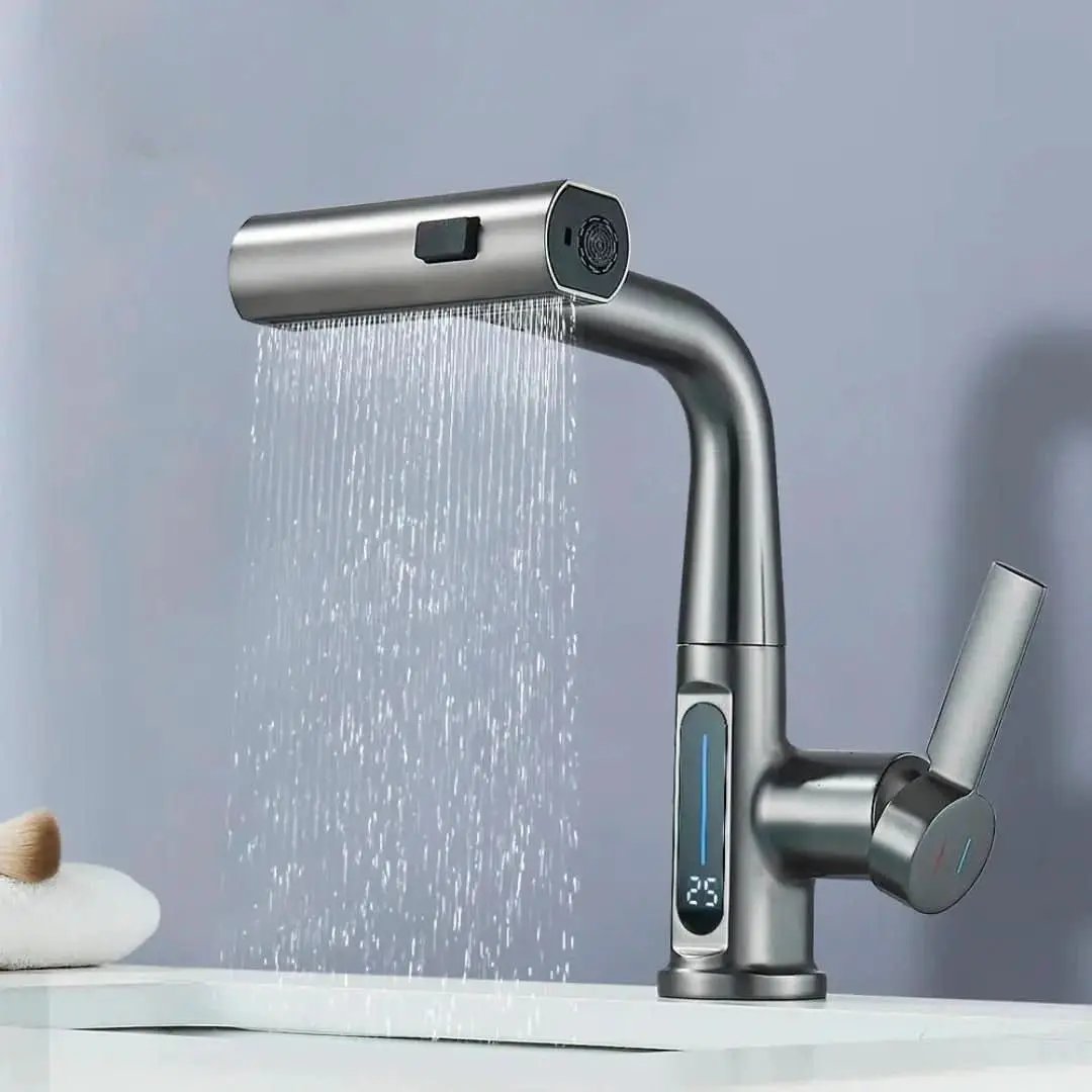 Digitaler Wasserfall-Einhand-Badezimmerhahn - Mein Shop