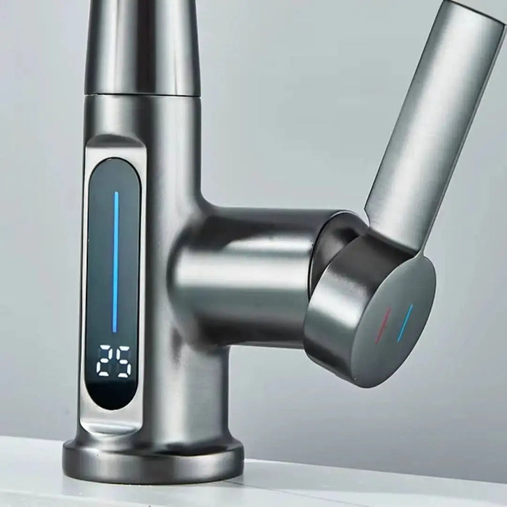 Digitaler Wasserfall-Einhand-Badezimmerhahn - Mein Shop