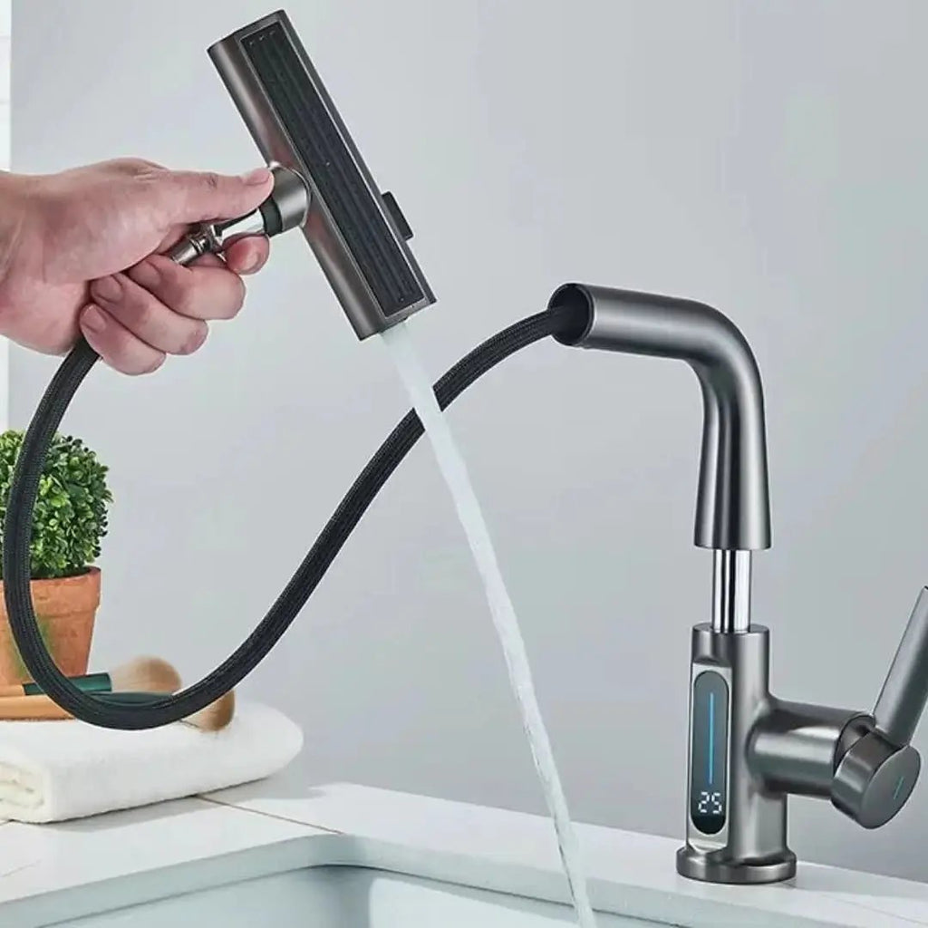 Digitaler Wasserfall-Einhand-Badezimmerhahn - Mein Shop