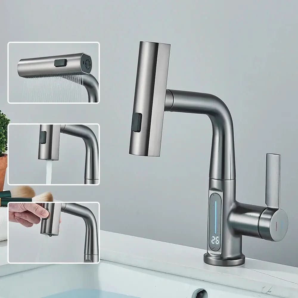 Torneira Para Banheiro Monocomando Digital Cascata - Minha loja