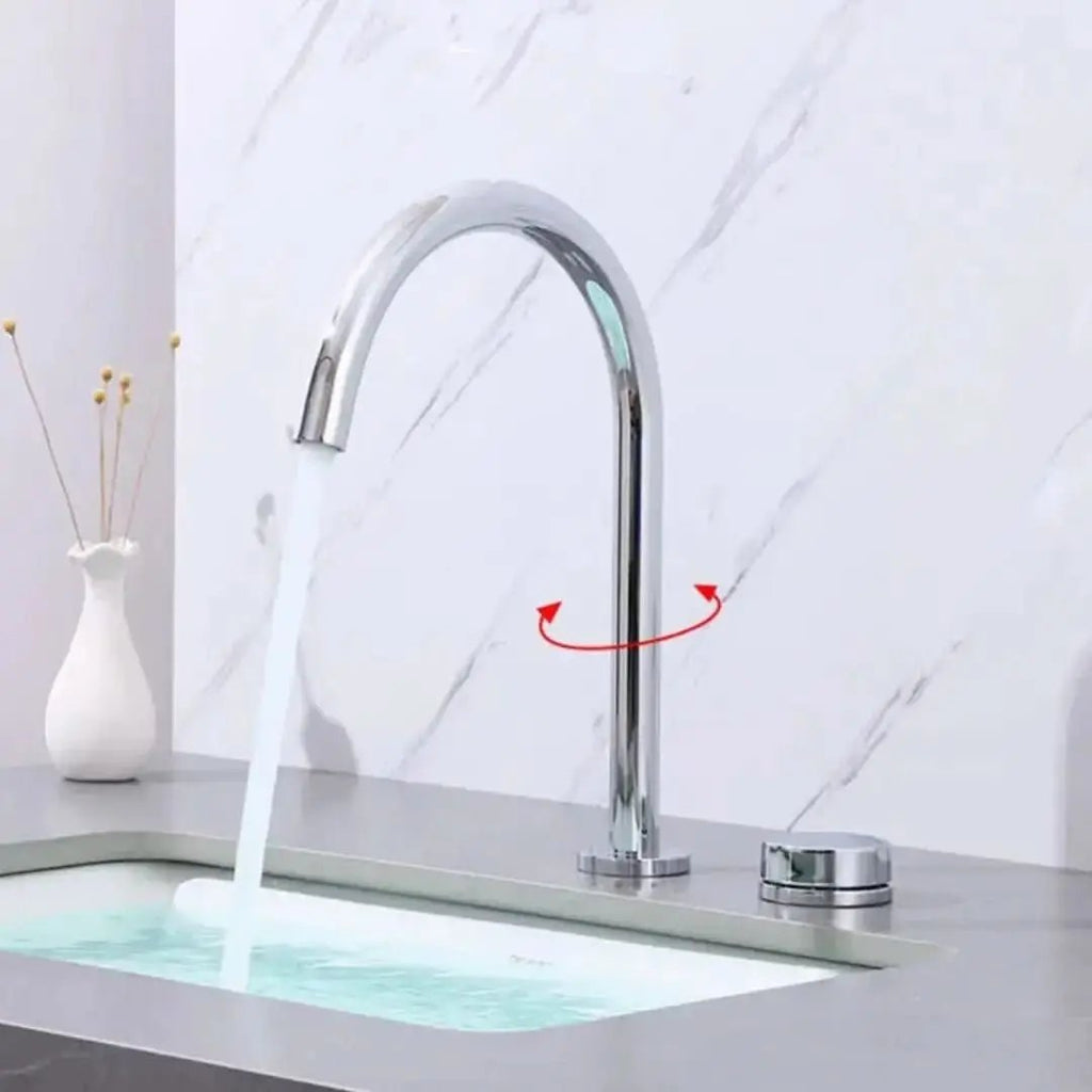 Badarmatur mit hohem Auslauf und 360-Grad-Drehung – Mein Shop