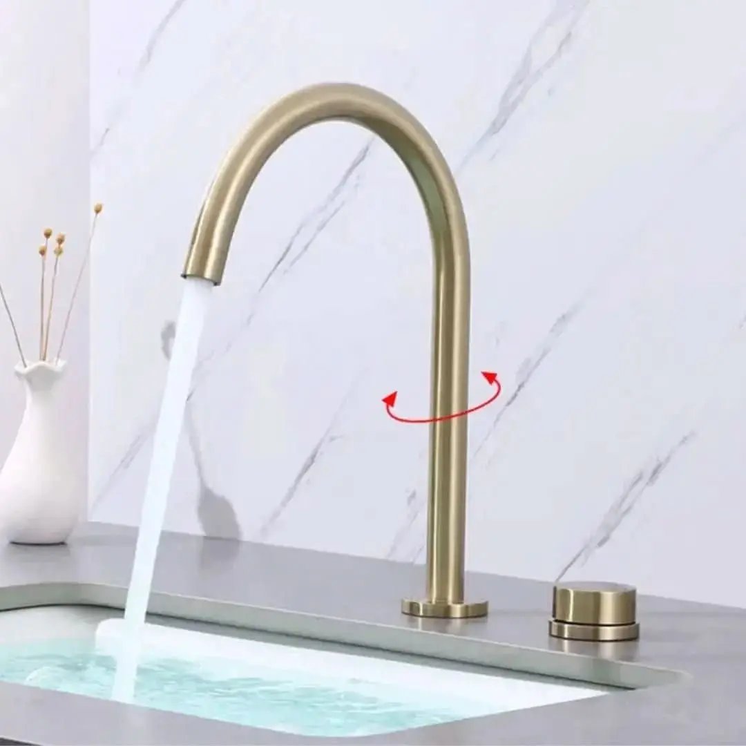 Badarmatur mit hohem Auslauf und 360-Grad-Drehung – Mein Shop