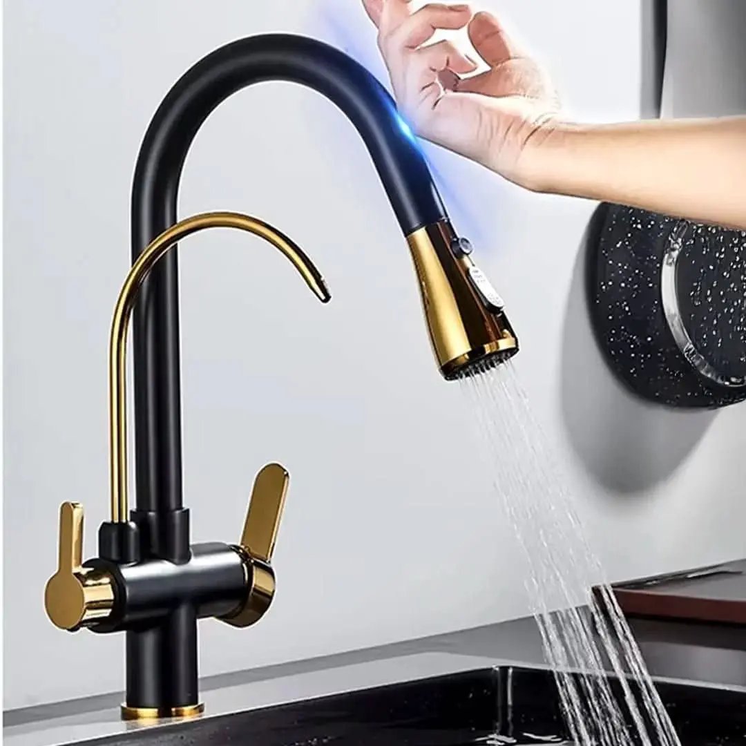 Einhebel-Touch-Wasserhahn für Gourmetküche mit Filter - Mein Shop