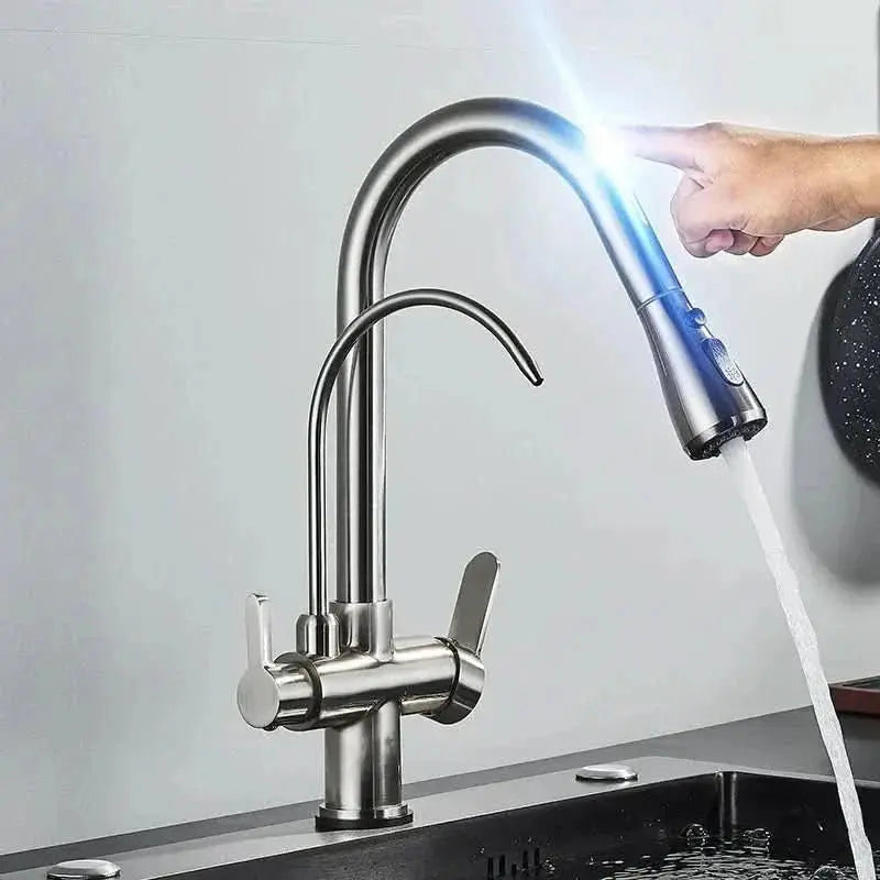 Einhebel-Touch-Wasserhahn für Gourmetküche mit Filter - Mein Shop