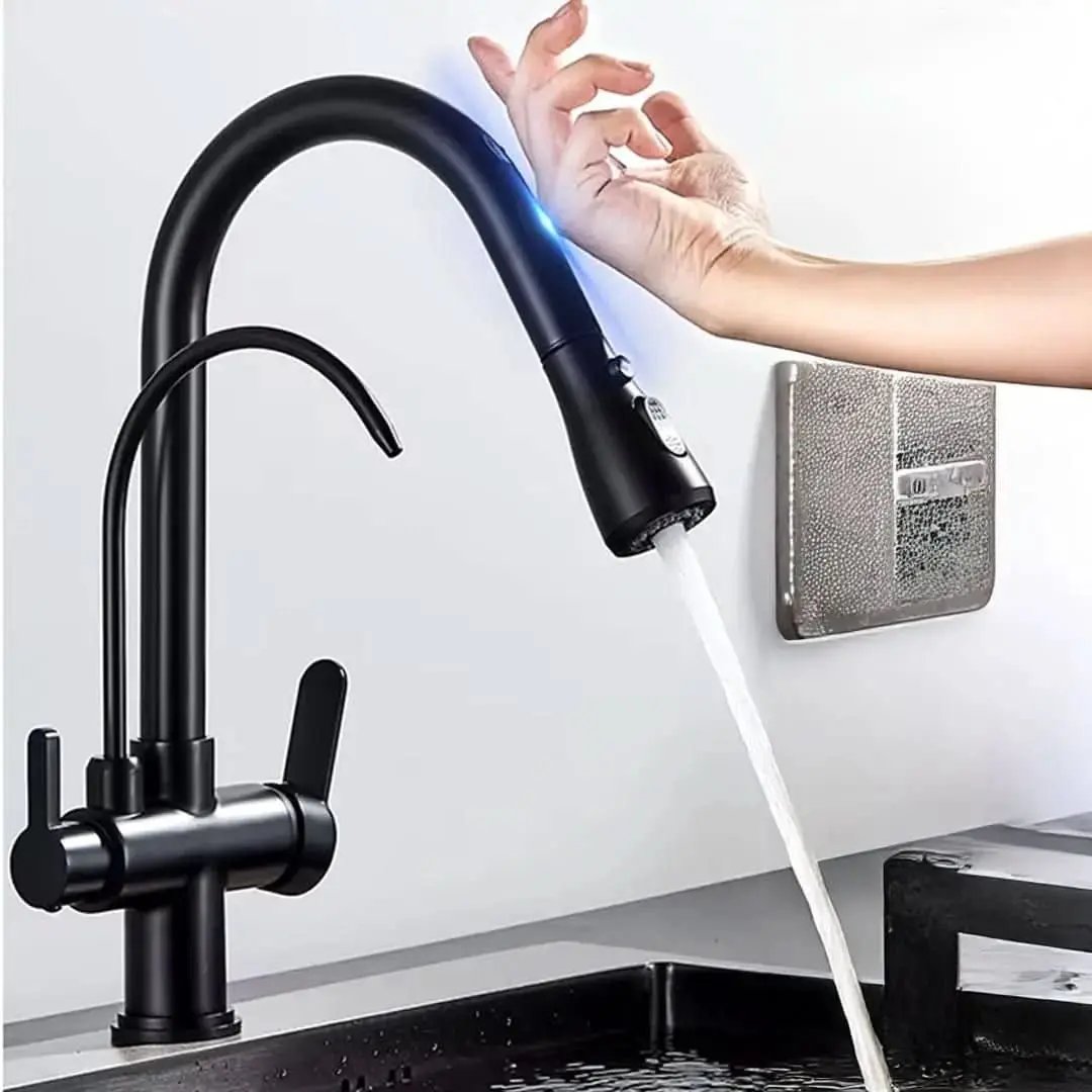 Einhebel-Touch-Wasserhahn für Gourmetküche mit Filter - Mein Shop