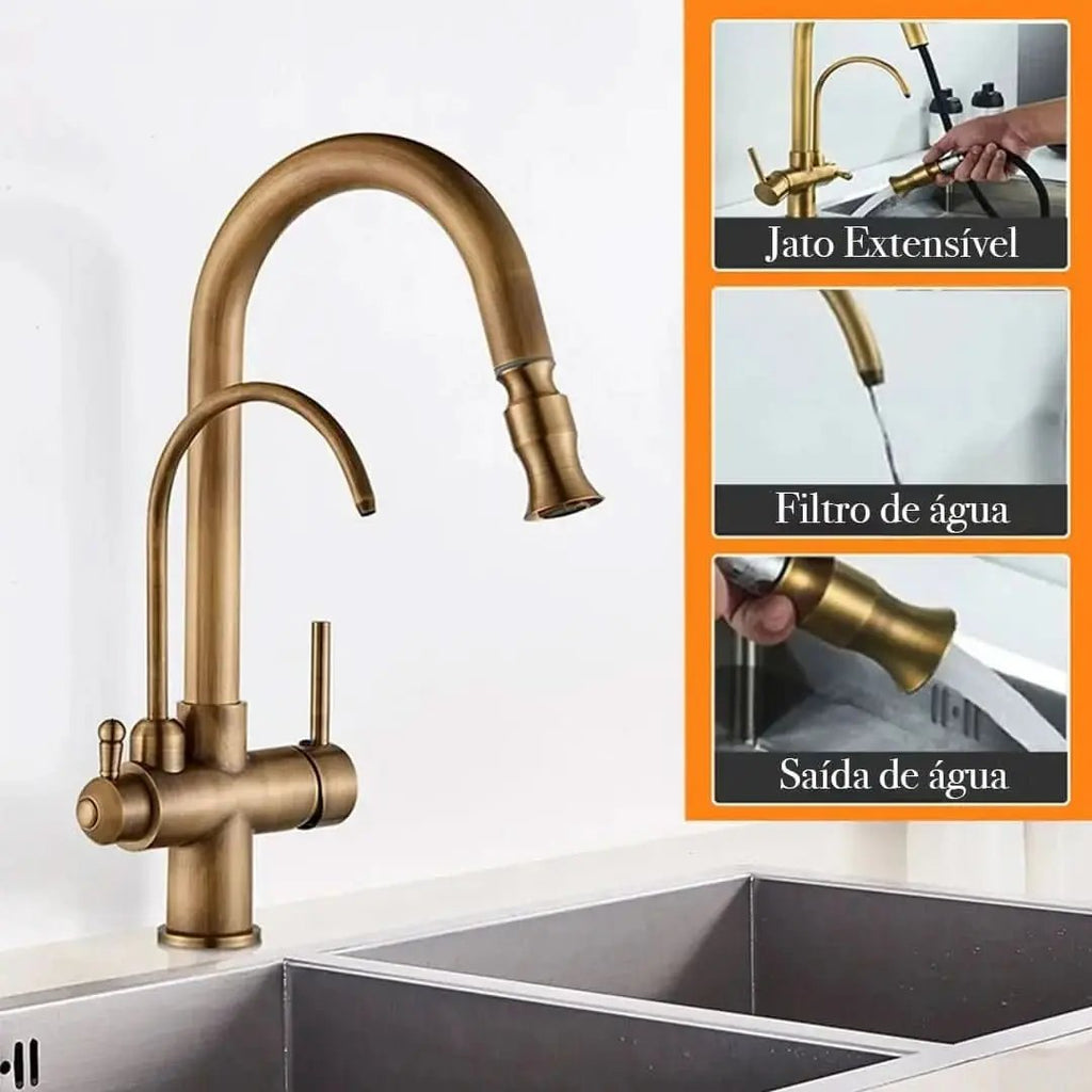 Mistral Einhebelmischer mit Filter und ausziehbarer Düse - Mein Shop