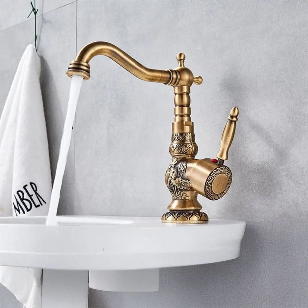 Torneira para Banheiro Monocomando Modelo Antique Luxe - Estilo Clássico e Sofisticação - Minha loja