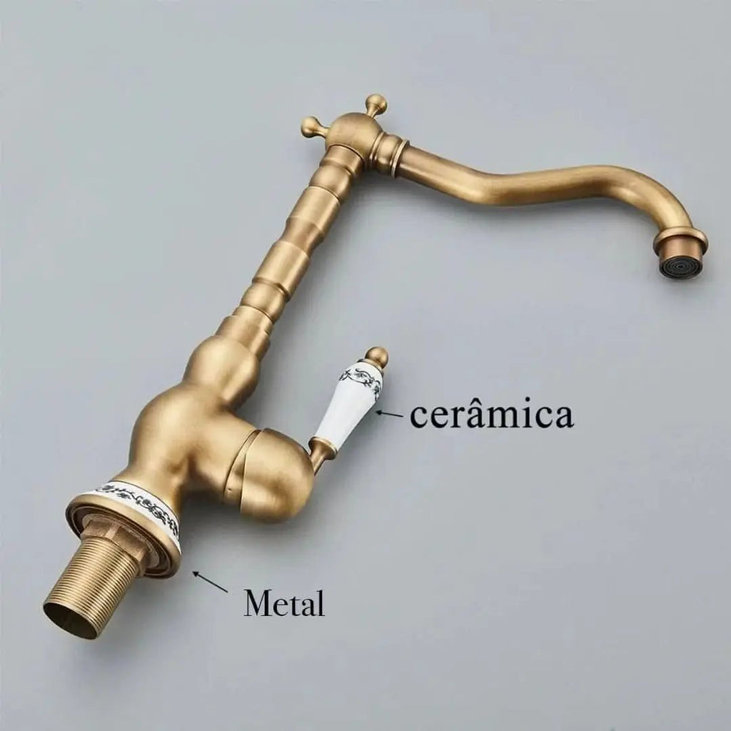 Einhand-Badezimmerarmatur, antikes Luxe-Modell – klassischer und raffinierter Stil – mein Shop