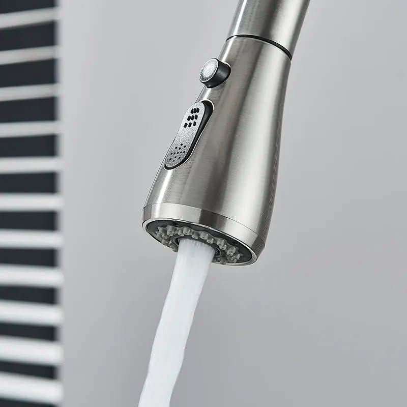 Torneira Monocomando Para Cozinha Níquel Escovado Com Extensor - Minha loja