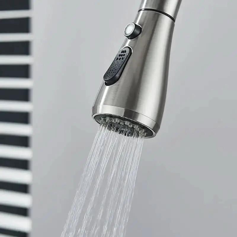 Einhebel-Küchenarmatur aus gebürstetem Nickel mit Verlängerung – Mein Shop