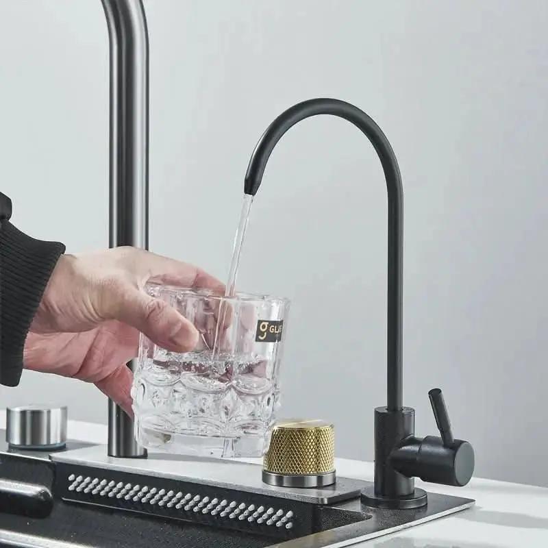 Gourmet Kitchen Cuba Kit Flexibler Wasserhahn aus Edelstahl – Mein Shop