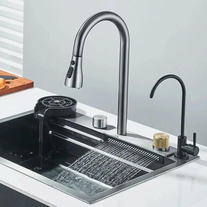 Gourmet Kitchen Cuba Kit Flexibler Wasserhahn aus Edelstahl – Mein Shop