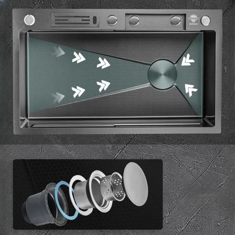 Kit Cuba Cozinha Gourmet Aço Inox Torneira Flexível - Minha loja