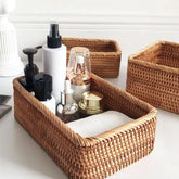 Cesto para Banheiro Multiuso de Vime - Organização e Estilo para Seu Banheiro - Minha loja
