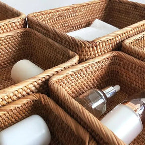 Cesto para Banheiro Multiuso de Vime - Organização e Estilo para Seu Banheiro - Minha loja