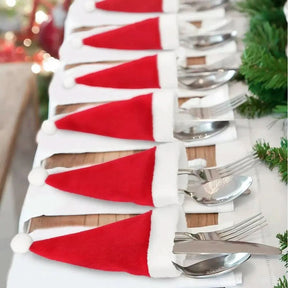 Decoração Mesa Posta Natal Kit De Proteção Talheres - Minha loja