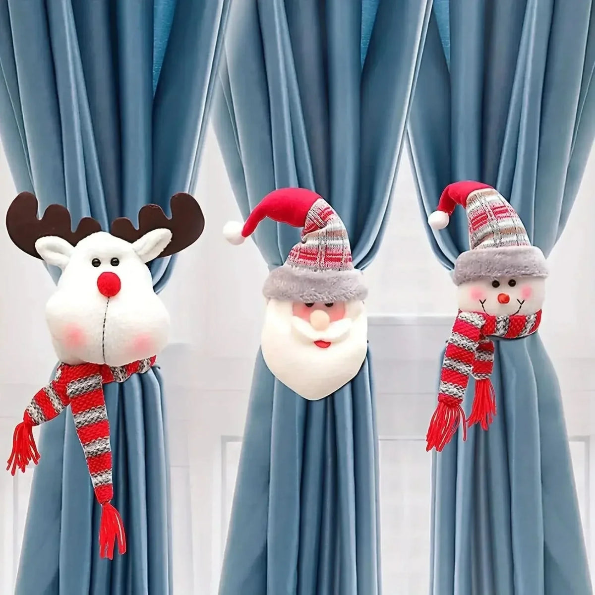 Decoração De Natal Fivela De Cortina Enfeite Natalino - Minha loja