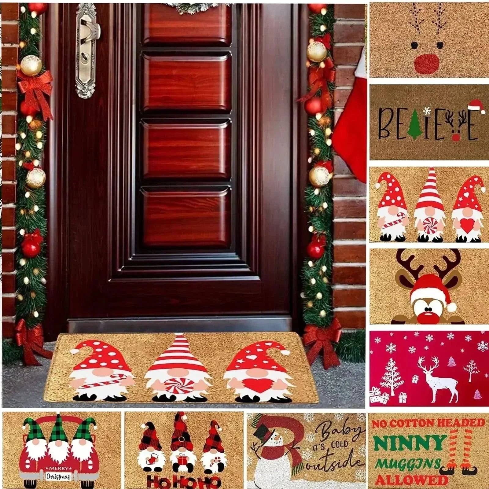 Decoração De Natal Tapetes Natalinos 40x60cm - Minha loja
