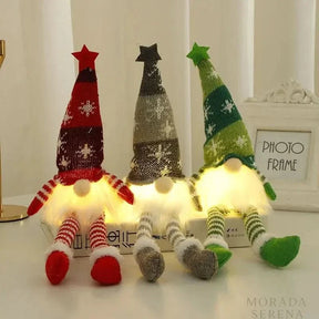 Decoração De Natal Gnomos Pernas Longas Enfeites Natalinos - Minha loja
