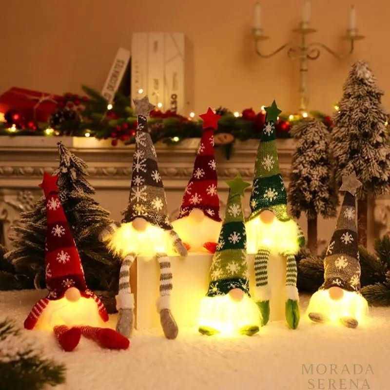 Decoração De Natal Gnomos Pernas Longas Enfeites Natalinos - Minha loja