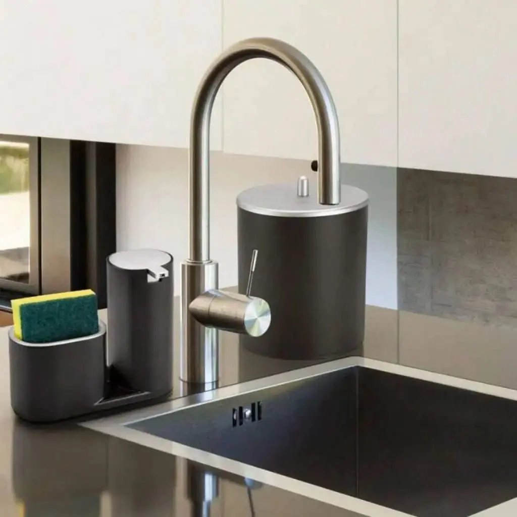 5-Liter-Küchenabfalleimer-Set und luxuriöser Spülmittelbehälter – Stil und Funktionalität in Ihrem Waschbecken – Mein Shop