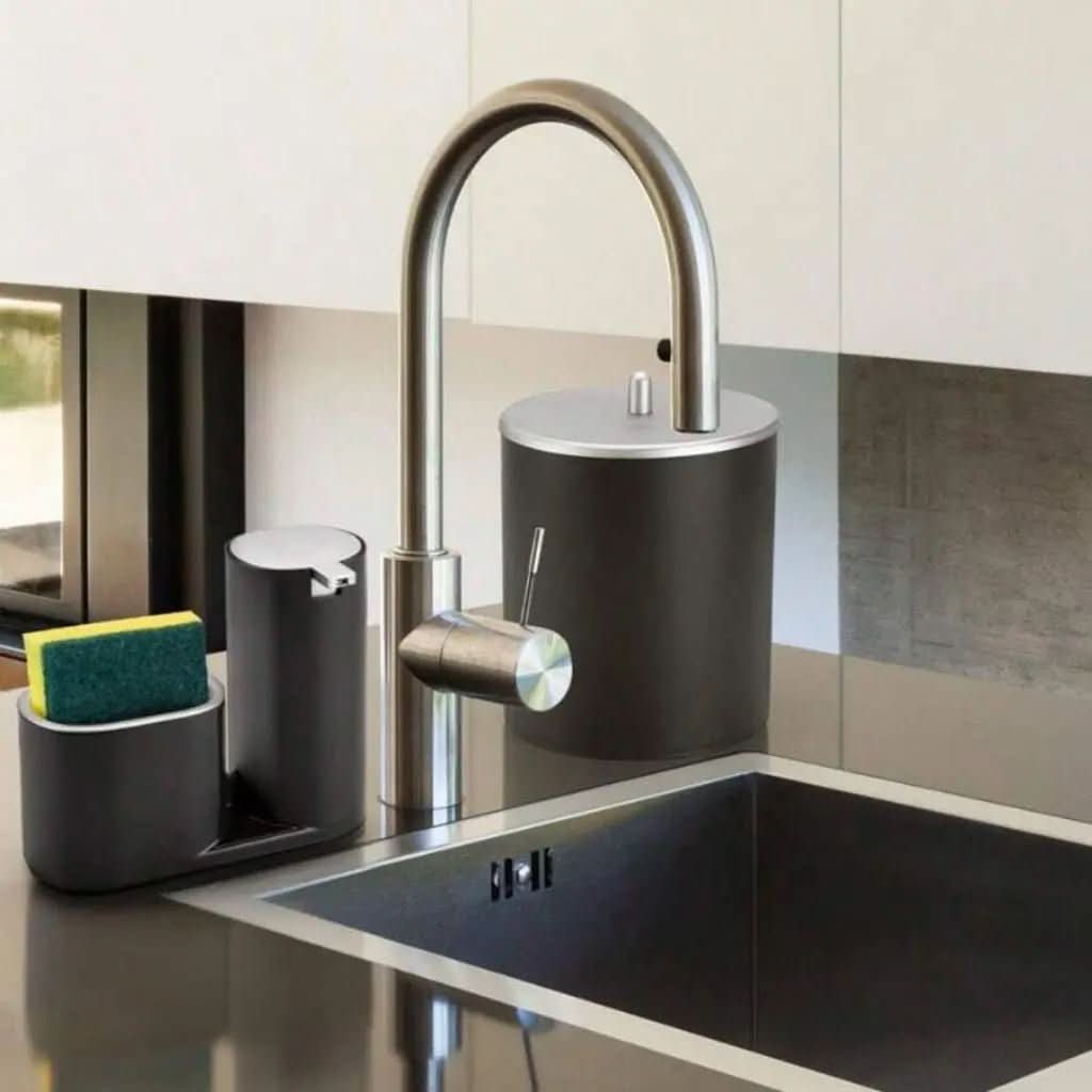 Kit Lixeira Cozinha 5L E Dispenser Porta Detergente Luxo – Estilo e Praticidade na Sua Pia - Minha loja