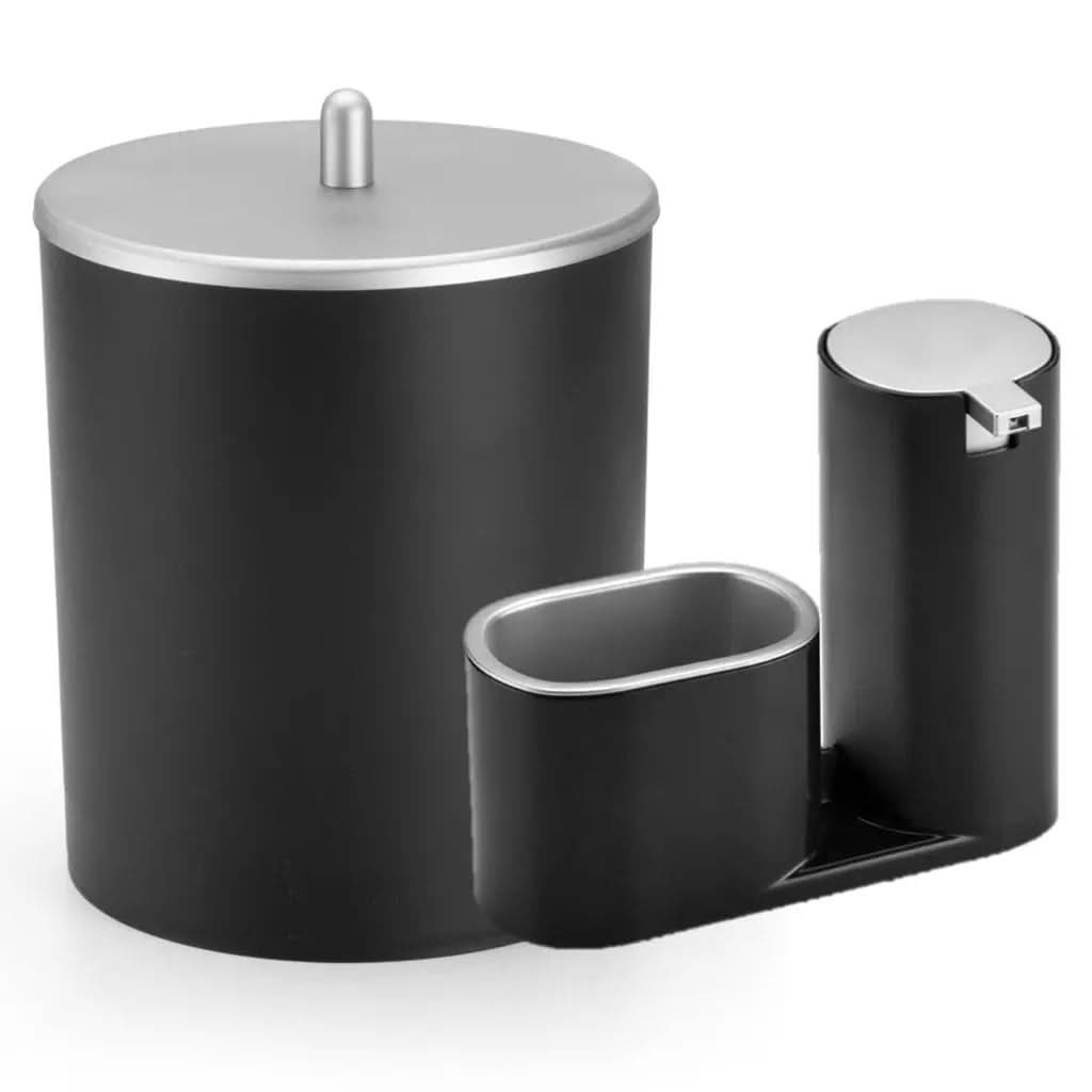 Kit Lixeira Cozinha 5L E Dispenser Porta Detergente Luxo – Estilo e Praticidade na Sua Pia - Minha loja