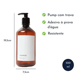 Porta Sabão Frasco Âmbar Minimal Sanchz Design - Minha loja