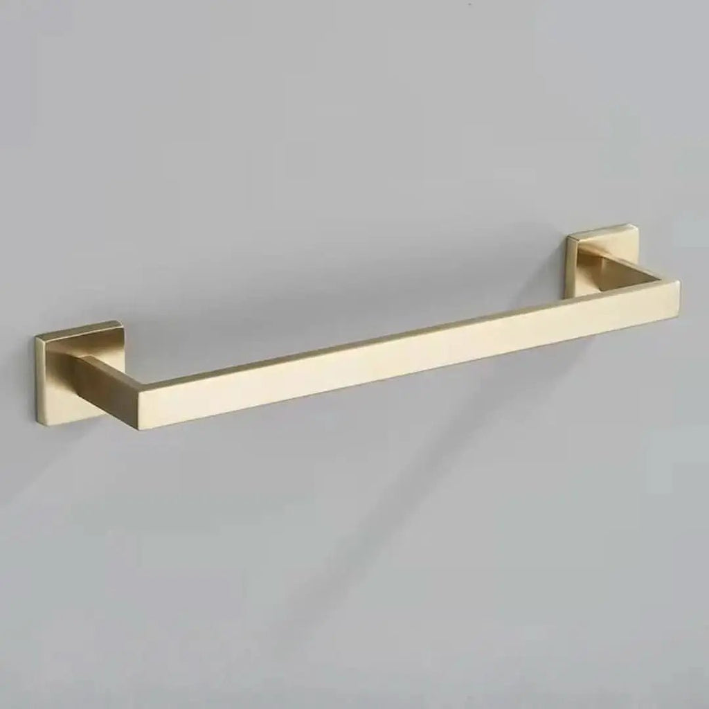 Komplettes Badezimmerzubehör-Set, 4-teilig, Edelstahl, 40/60 cm, gebürstetes Gold – Mein Shop