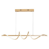 Lustre Pendente Led 45w 3 Em 1 Moderno Quarto Sala Dourado - Minha loja